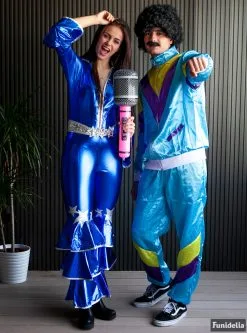 Funidelia Blauw Abba Kostuum Jaren 70 -Goedkope Vikingen winkel blauw droom van het bal kostuum 2