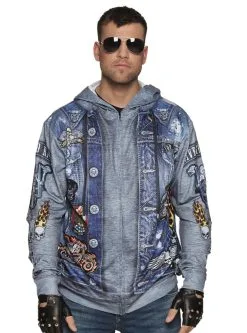 Funidelia Blauw Motorjasje Voor Mannen