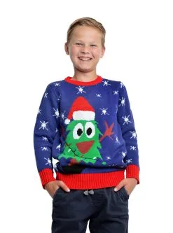 Funidelia Blauwe Kersttrui Voor Kinderen