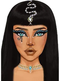 Funidelia Cleopatra Gezichtsjuwelen