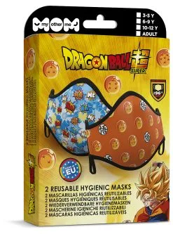 Funidelia Dragon Ball Face Mask For Kids (2 Pack) -Goedkope Vikingen winkel dragon ball face mask for kids 2 pack 2