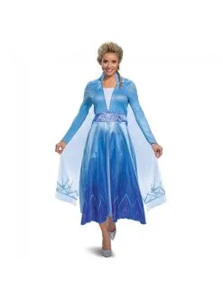 Funidelia Deluxe Elsa Kostuum Voor Vrouwen - Frozen