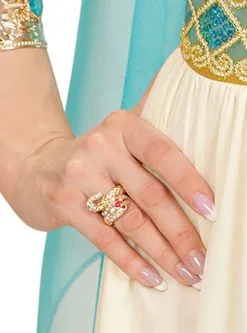 Funidelia Gouden Ring Met Slang Voor Vrouw -Goedkope Vikingen winkel gouden ring met slang voor vrouw 2