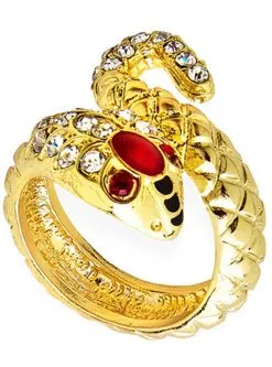 Funidelia Gouden Ring Met Slang Voor Vrouw