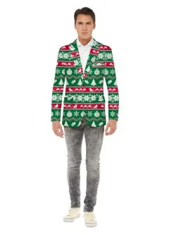 Funidelia Christmas Jas Opposuit Voor Mannen In Groen