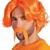 Funidelia Oranje Pruik En Snor Voor Mannen