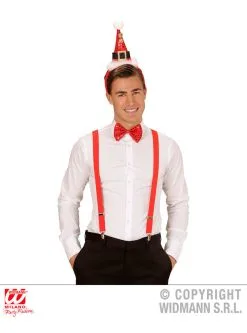 Funidelia Set Met Mini Hoed Van De Kerstman En Vlinderdas Voor Vrouwen -Goedkope Vikingen winkel set met mini hoed van de kerstman en vlinderdas voor vrouwen 2