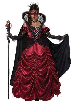 Funidelia Stijlvol Dark Queen Of Hearts-kostuum Voor Vrouwen