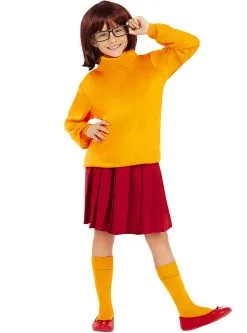 Funidelia Velma Kostuum Voor Meisjes - Scooby Doo -Goedkope Vikingen winkel velma kostuum voor meisjes scooby doo 4